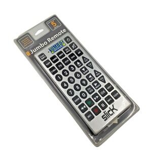 New‎ Jumbo Universal Remote Slick up to 5 devices compatible NIP